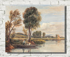 David Cox Print, On the Thames (c. 1827)