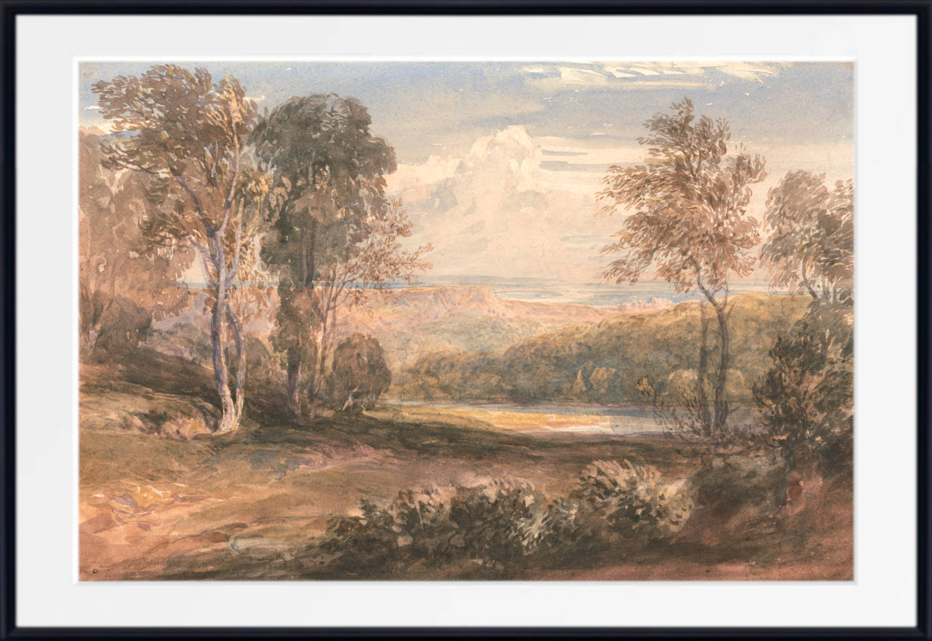 David Cox Print, On the Wye (circa 1832)