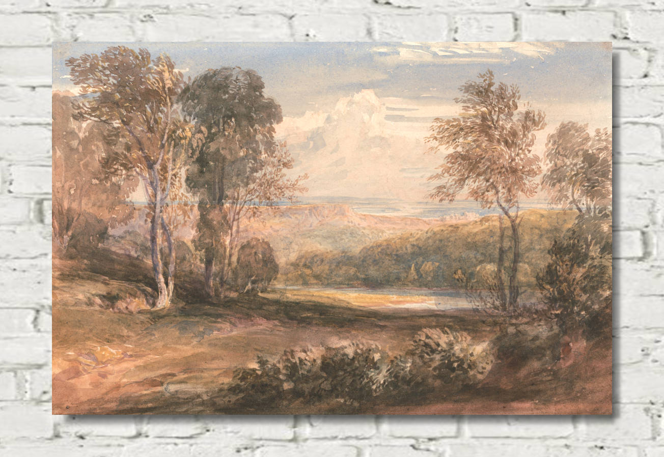 David Cox Print, On the Wye (circa 1832)