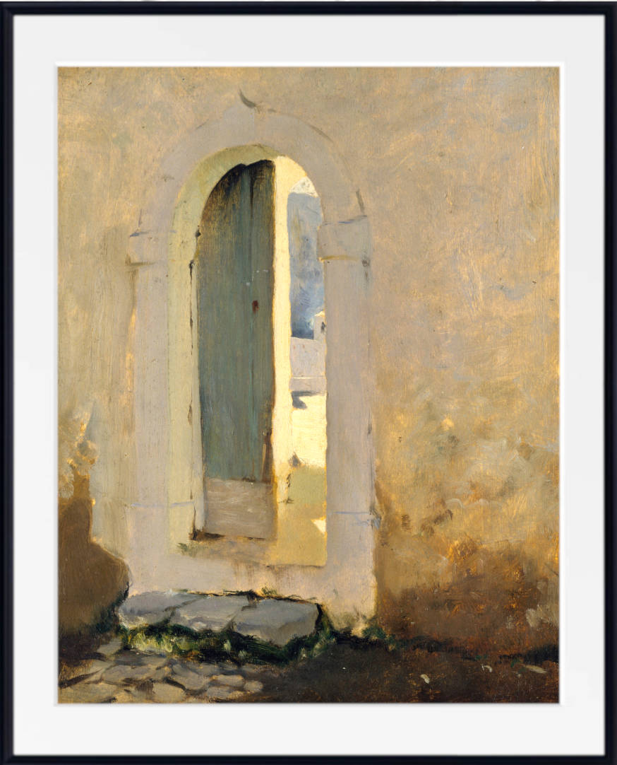 John Singer Sargent Print, Open Doorway, Morocco (c 1879