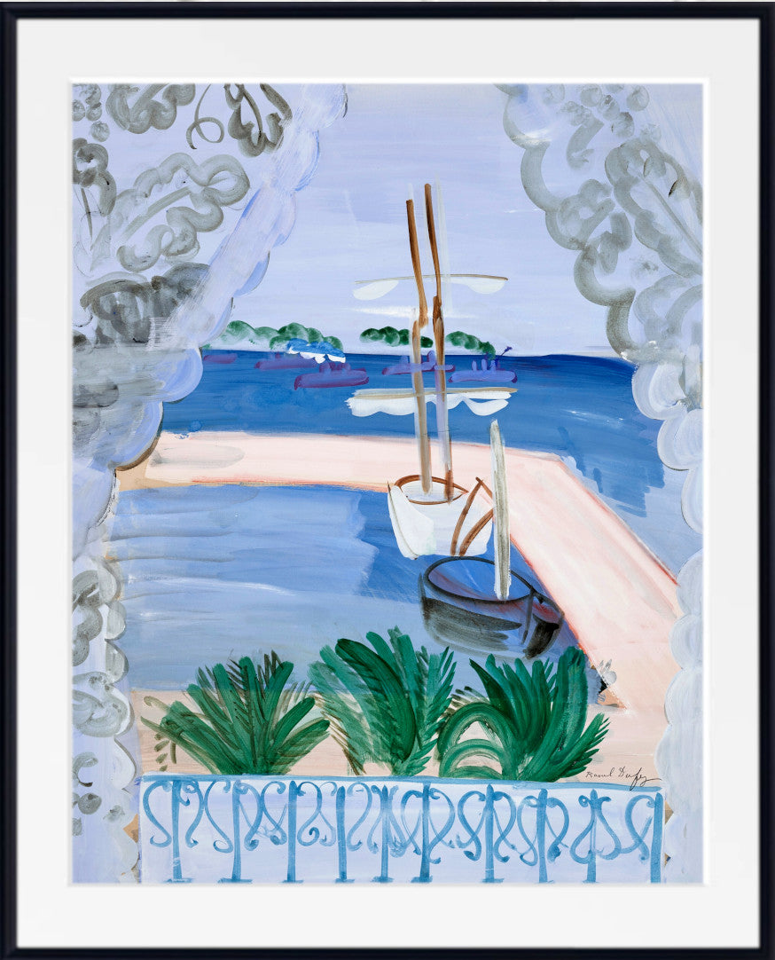 Open window in Golfe-Juan (circa 1925) by Raoul Dufy