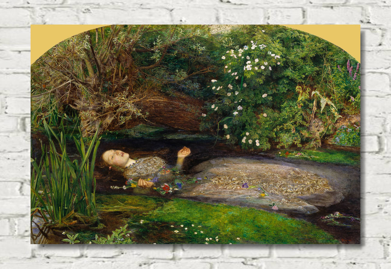 John Everett Millais Print, Ophelia