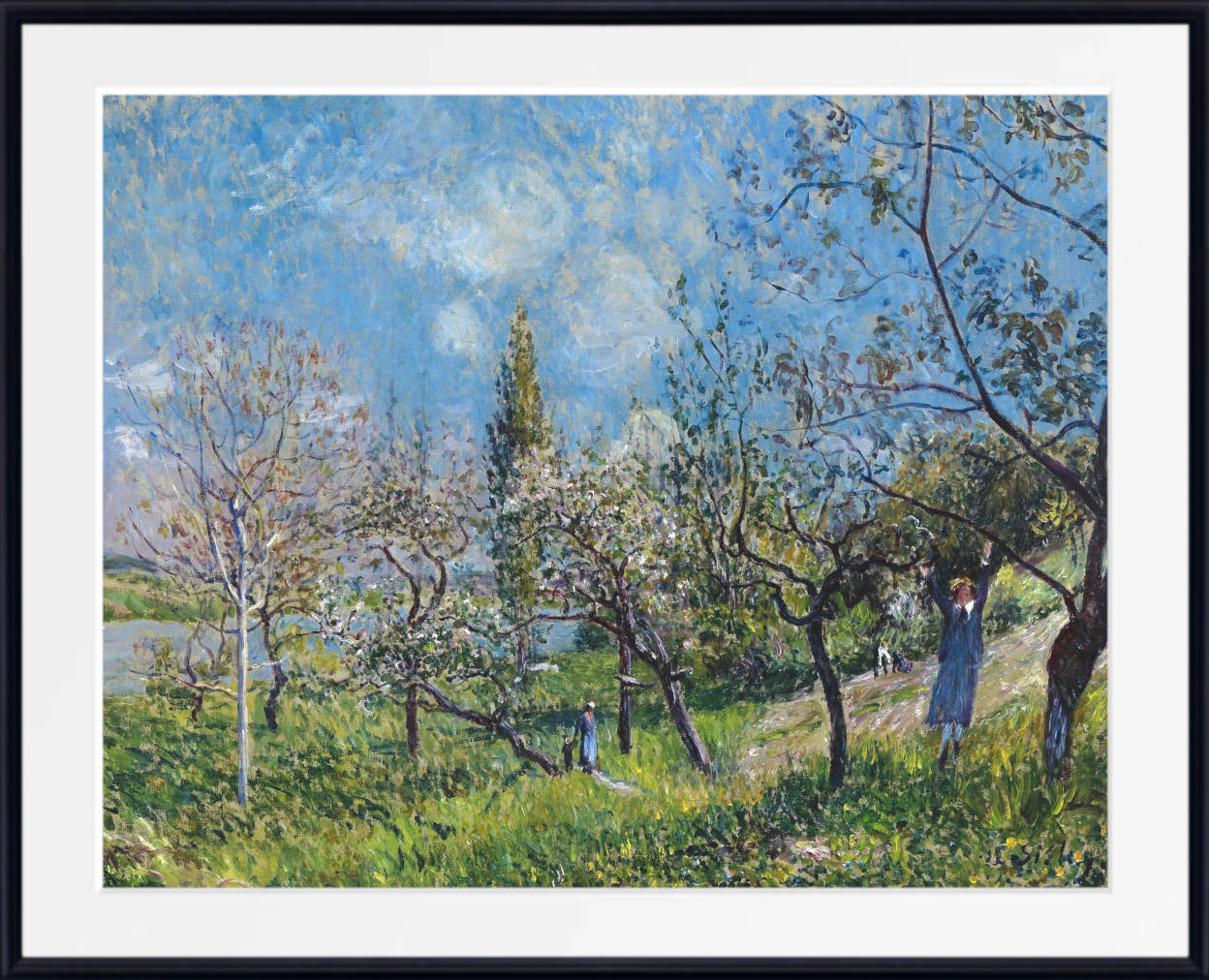 Alfred Sisley Print, Orchard in Spring (1881)