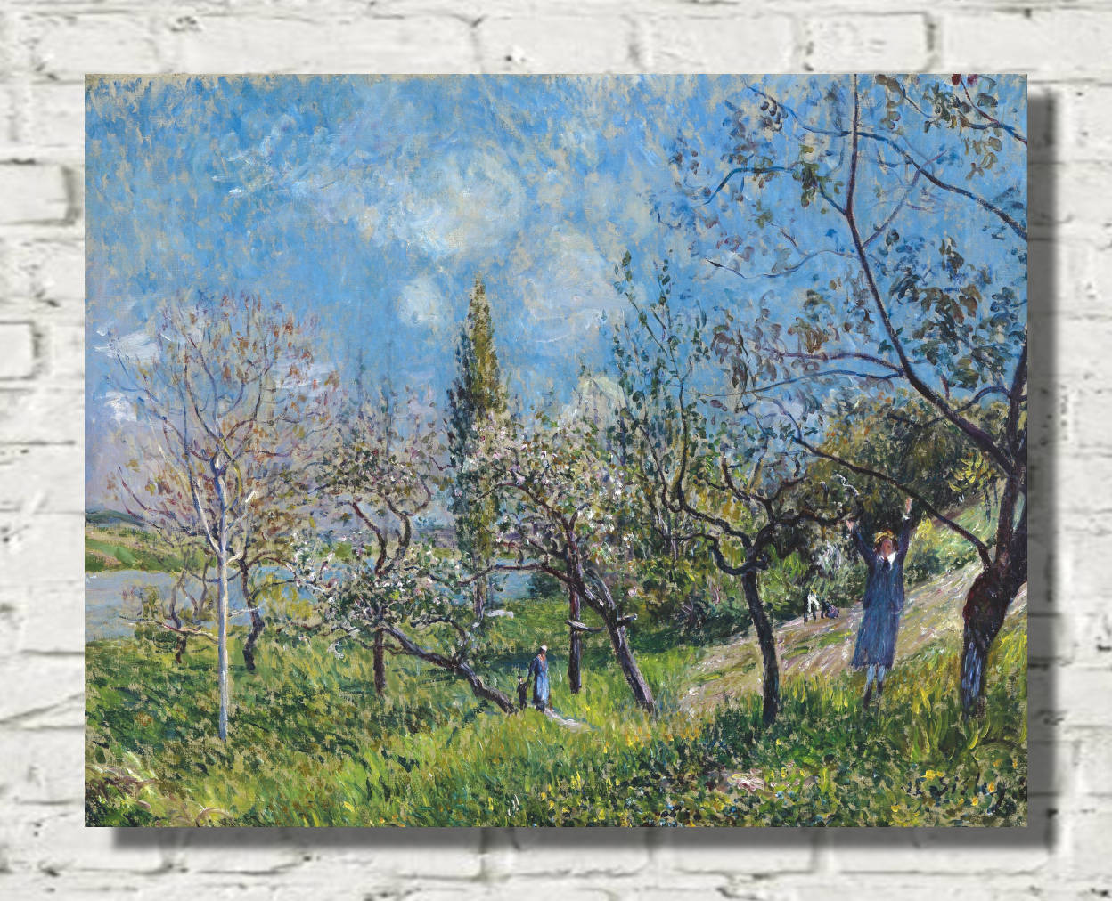 Alfred Sisley Print, Orchard in Spring (1881)