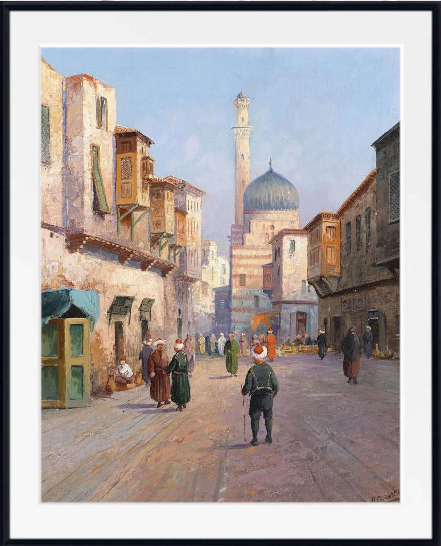 Karl Kaufmann Print, Oriental street scene