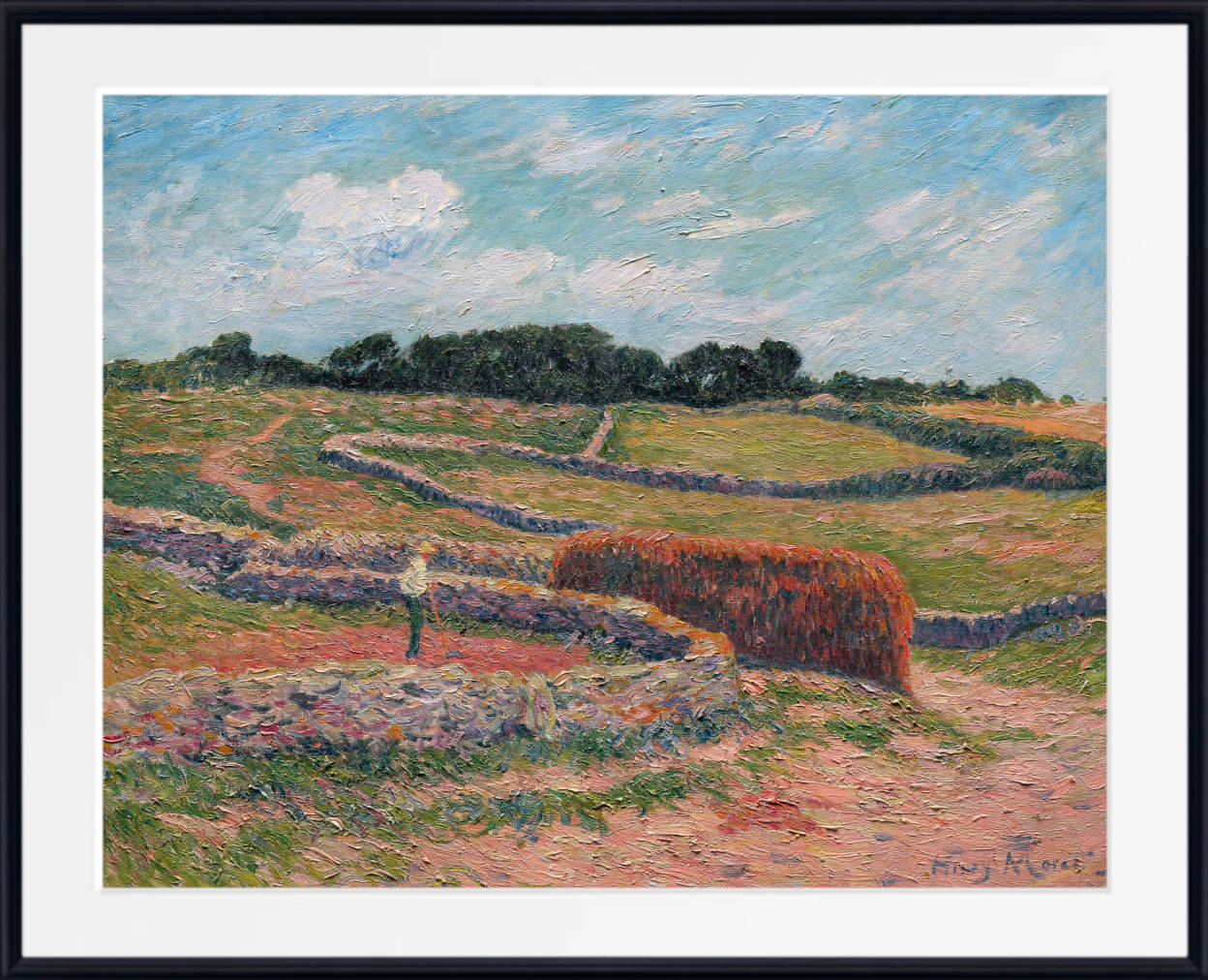 Henry Moret Print, Ouessant, the field walls (1909-10)