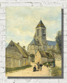 Stanislas Lepine Print, Ouistreham church in Normandy