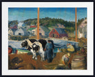 George Bellows Fine Art Print, Ox Team, Wharf at Matinicus