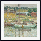 Frederick Childe Hassam Print : Oyster Sloop,Cos Cob (1902)