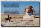 Ozymandias Poem by Percy Bysshe Shelley on Jean-Léon Gérôme Print : Bonaparte Before the Sphinx