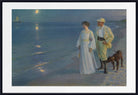Evening Walk Summer Beach, PS Krøyer Fine Art Print