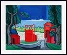 Oscar Bluemner Print, Pagoda (Red Tank West Quincy) (1927)