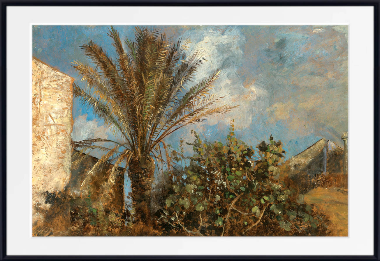 Marie Egner Print, Palms in Corfu