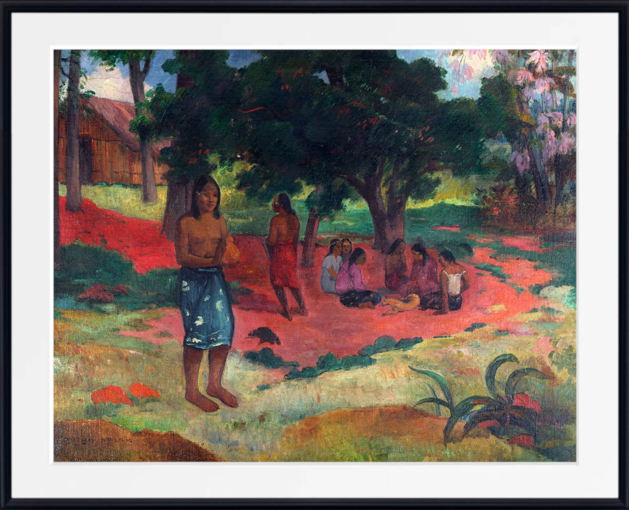 Paul Gauguin Print : Parau Parau (Whispered Words) (1892)