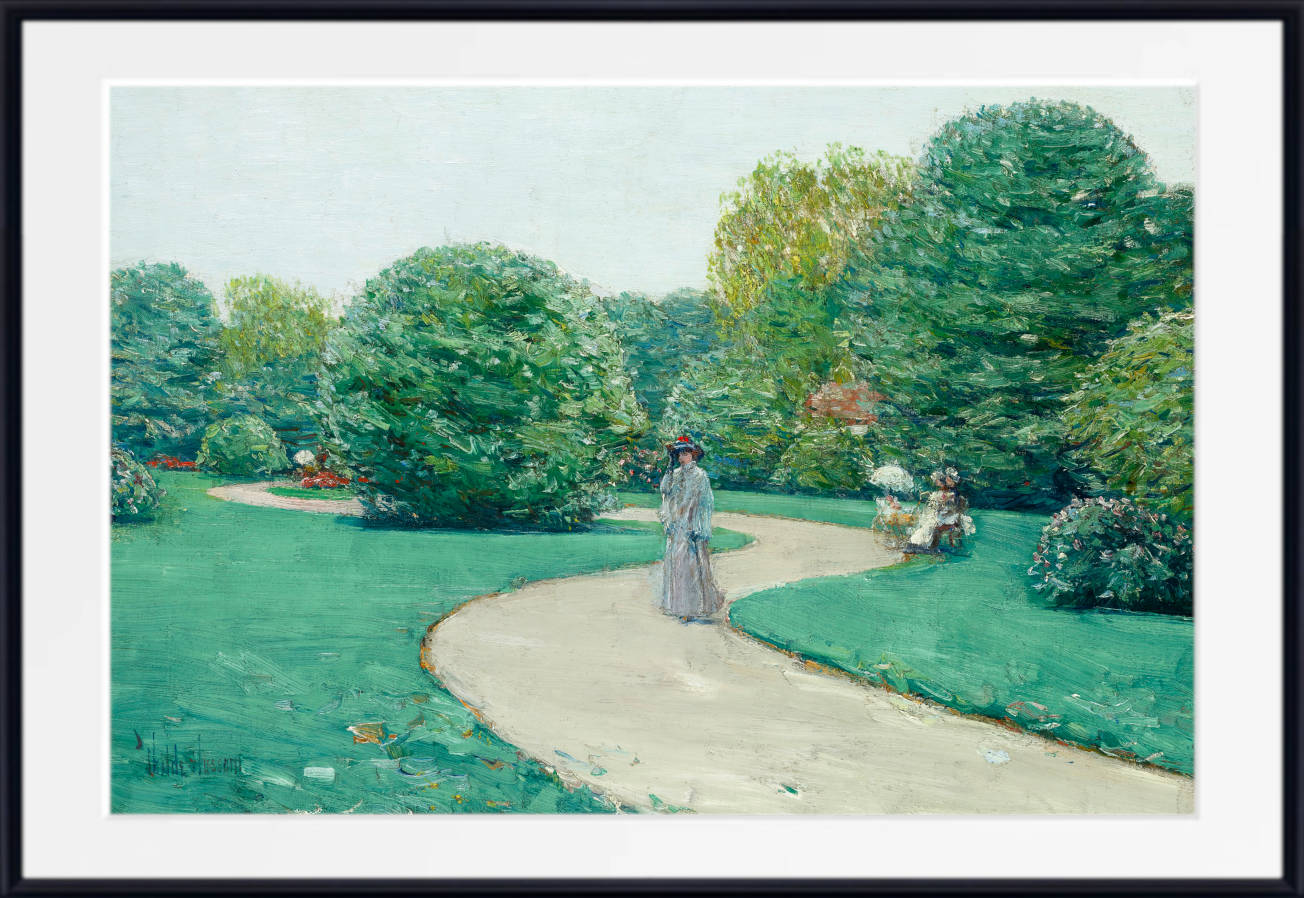 Frederick Childe Hassam Print : Parc Monceaux, Paris (circa 1888)