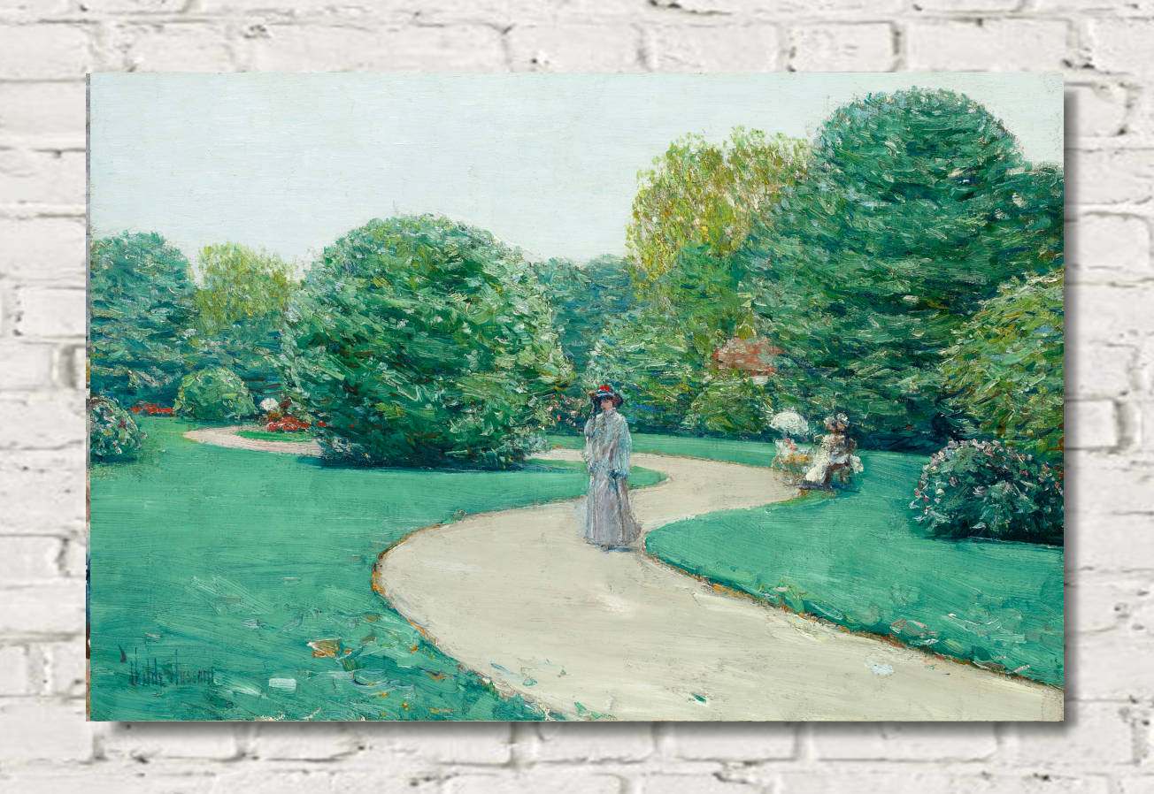 Frederick Childe Hassam Print : Parc Monceaux, Paris (circa 1888)