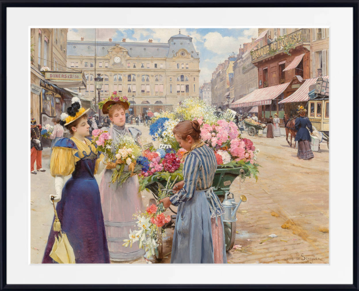 Louis Marie De Schryver Print, Paris – La rue du Havre (1893)