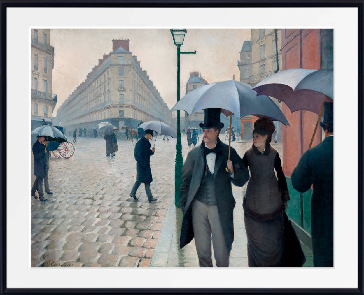 Gustave Caillebotte Fine Art Print : Paris Street Rainy Day