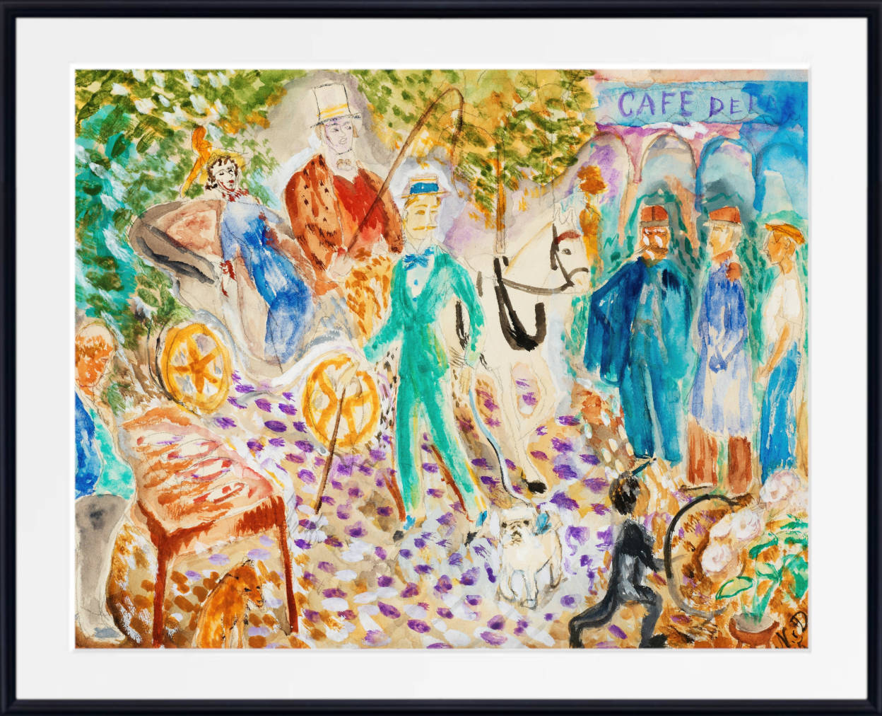 Nils Dardel Print : Parisergata (1915)