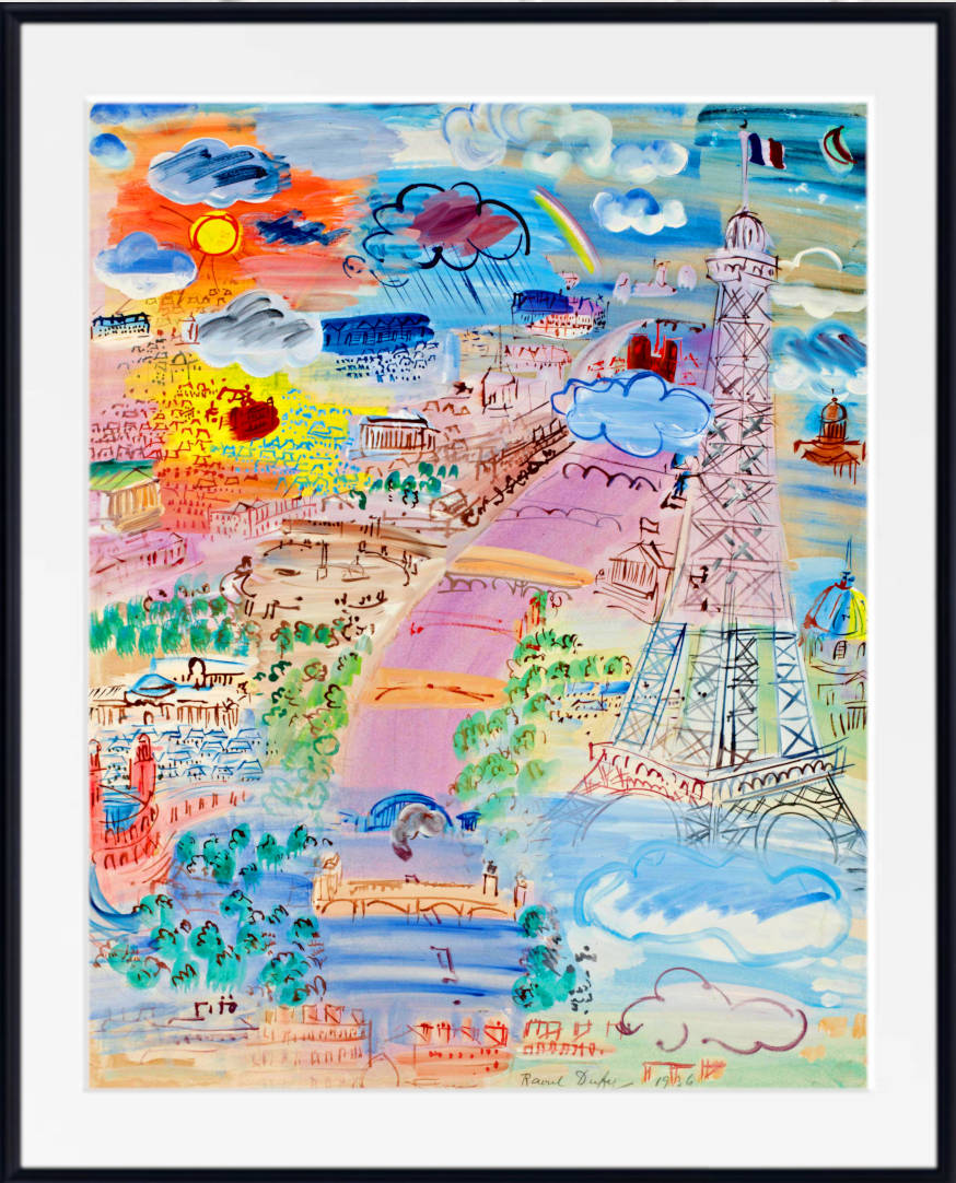 Paris and the Eiffel Tower (1936) by Raoul Dufy