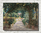 Santiago Rusinol Print, Pati De Játiva (Terrace In Játiva, Valencia)