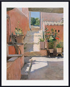 Santiago Rusinol Print, Patio in Sitges