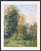 Camille Pissarro Print “Landscape with Two Figures, Éragny, Autumn” (1902)