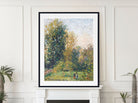 Camille Pissarro Print “Landscape with Two Figures, Éragny, Autumn” (1902)