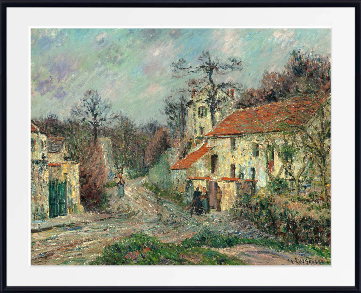 Gustave Loiseau Print, Winter Landscape at Chaponval (1908)