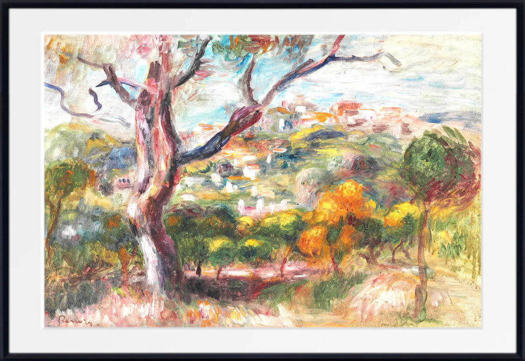 Renoir, Impressionist Fine Art Print, Landscape of Cagnes