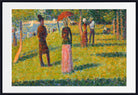 Georges Seurat Print, Landscape and Figures (The Pink Skirt) (1884)