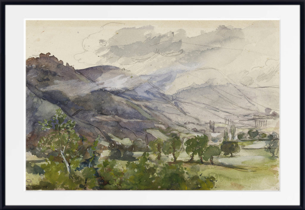 Paysage montagneux (Mountain Landscape) , Marie Bracquemond