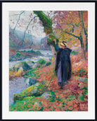 Peasant Woman By The River, Paul Madeline Print