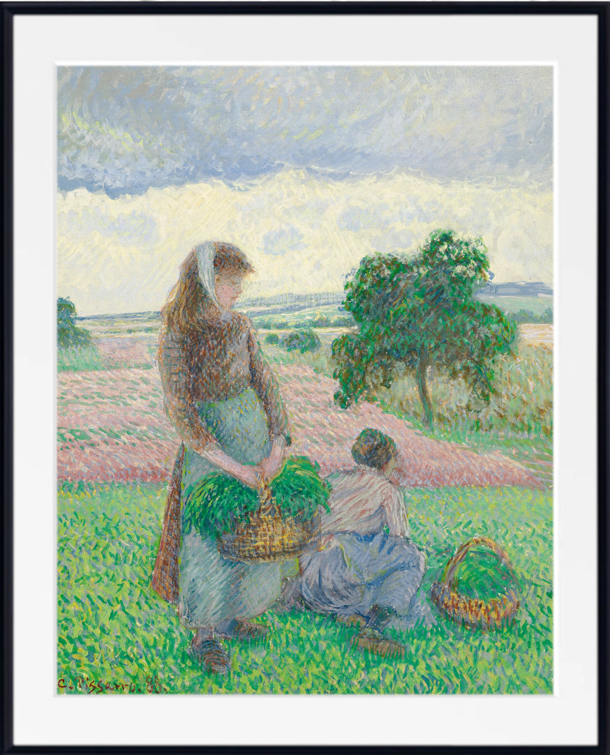 Camille Pissarro “Peasant Women Carrying a Basket” (1888) Prints and Canvas Panels