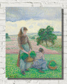 Camille Pissarro “Peasant Women Carrying a Basket” (1888) Prints and Canvas Panels