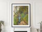 Camille Pissarro Print, Peasant Woman Carrying Two Bundles of Hay (1883)