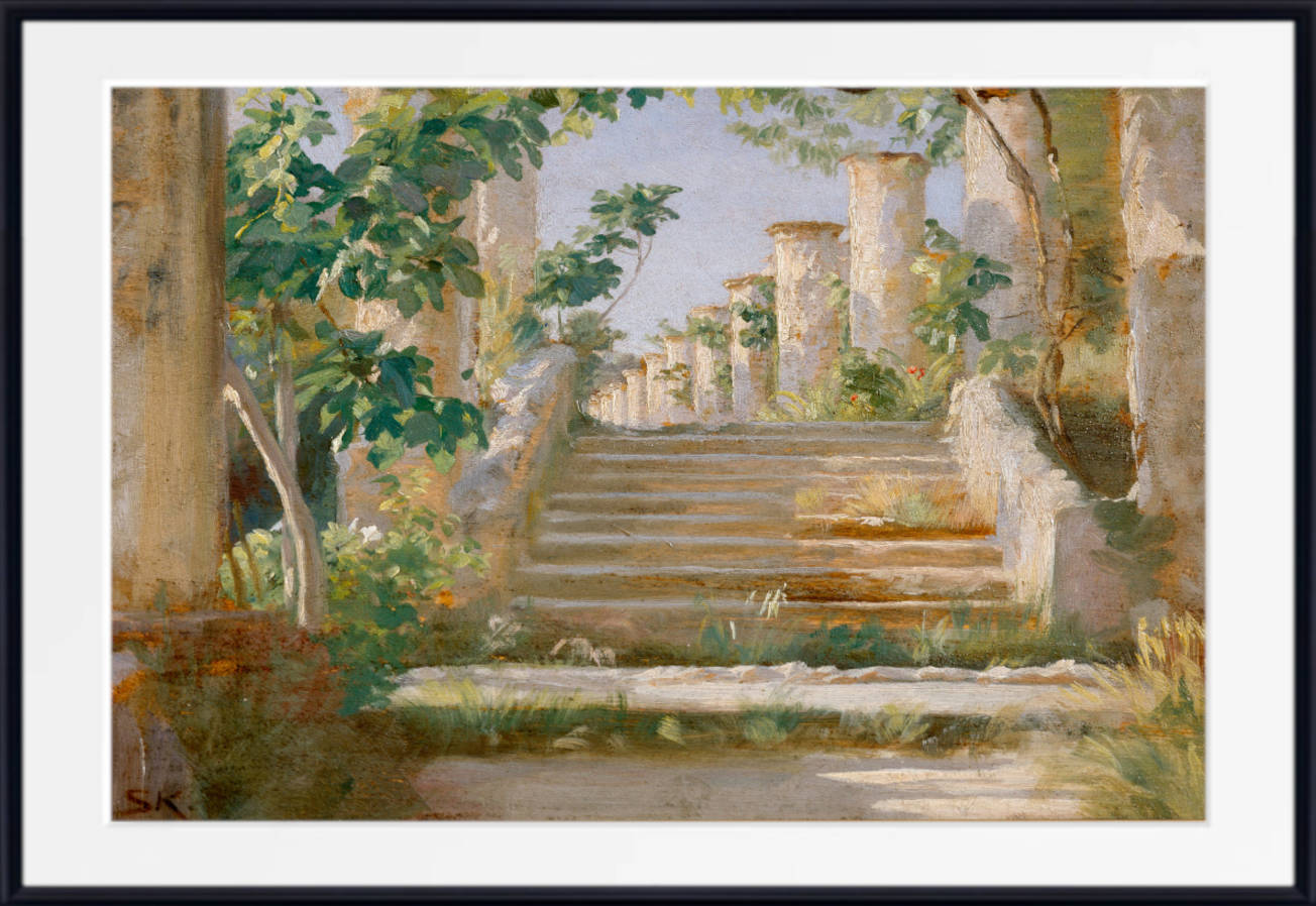 Loggia in Ravello, PS Krøyer Fine Art Print