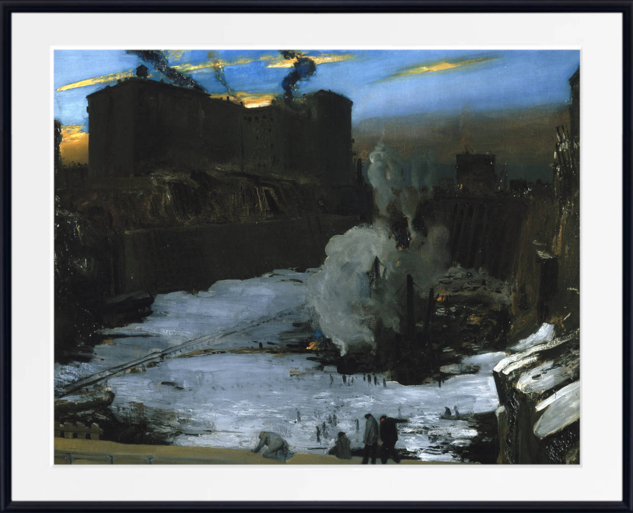 George Bellows Print, Pennsylvania Station Excavation