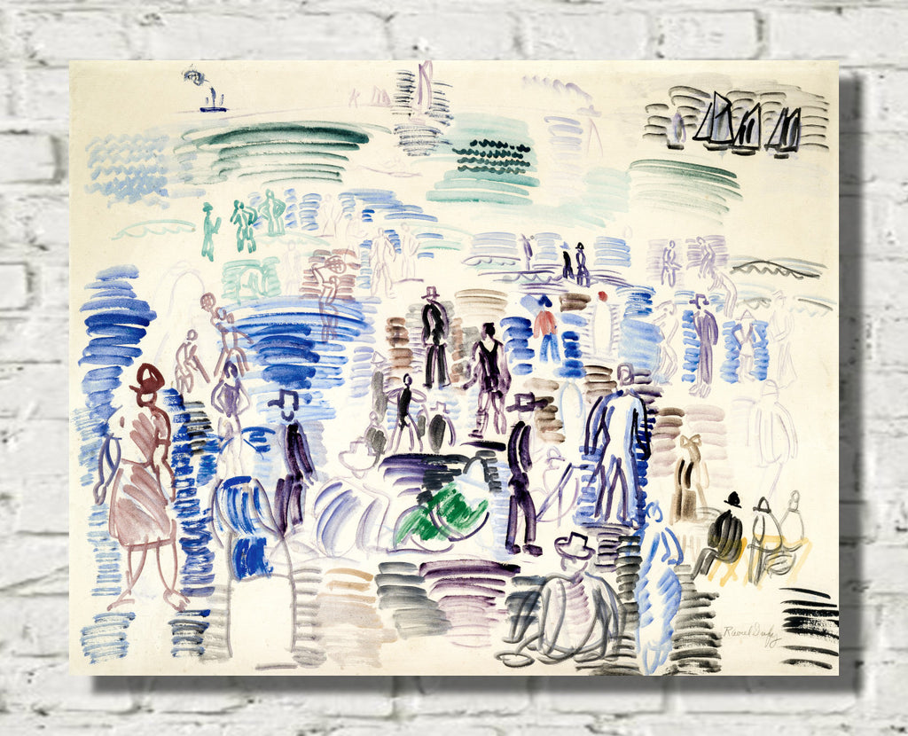 People on the Beach (1924) by Raoul Dufy