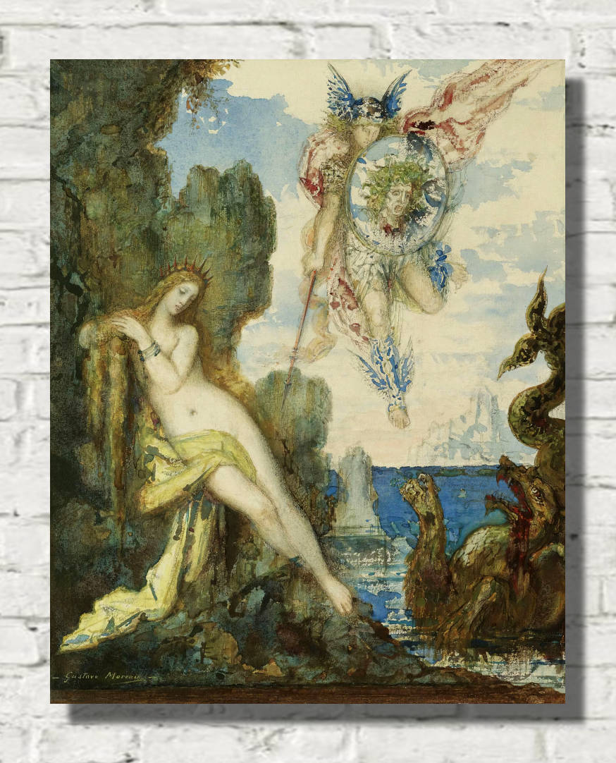 Gustave Moreau Print, Perseus and Andromeda