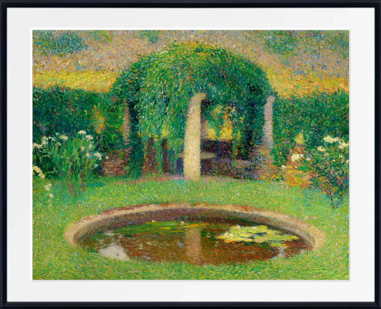 Henri Martin Print, Small pond near the southern arbor of Marquayrol