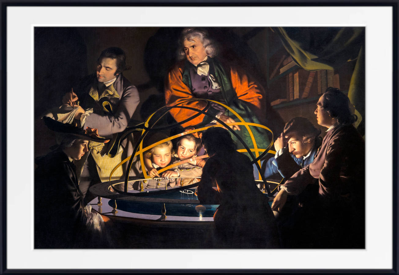 Joseph Wright of Derby Fine Art Print : Philosopher Giving that Lecture on the Orrery