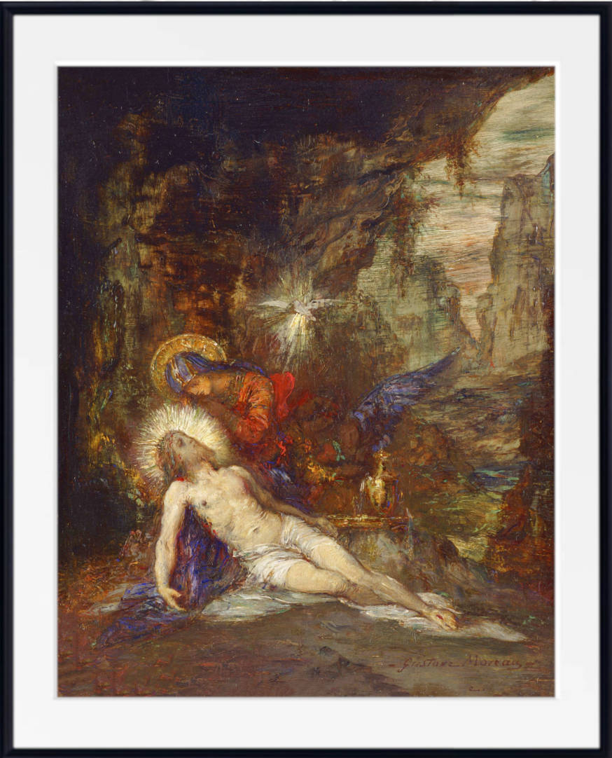 Gustave Moreau Print, Pietà (death of Christ)