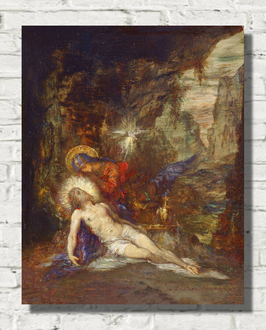 Gustave Moreau Print, Pietà (death of Christ)