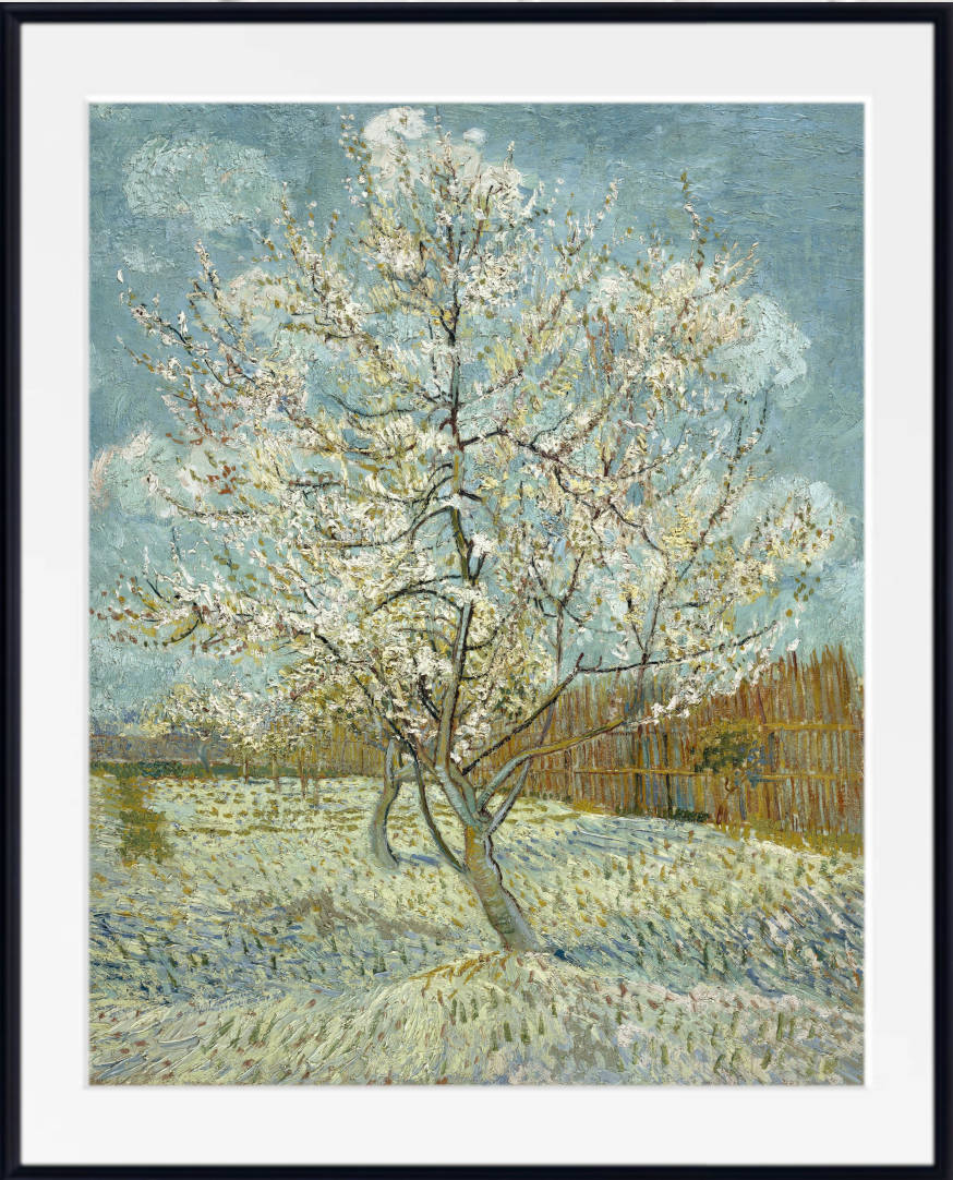 Pink peach Tree, Vincent Van Gogh Fine Art Print