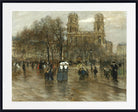 Jean-François Raffaëlli Print, Place St. Sulpice, Paris