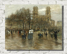 Jean-François Raffaëlli Print, Place St. Sulpice, Paris