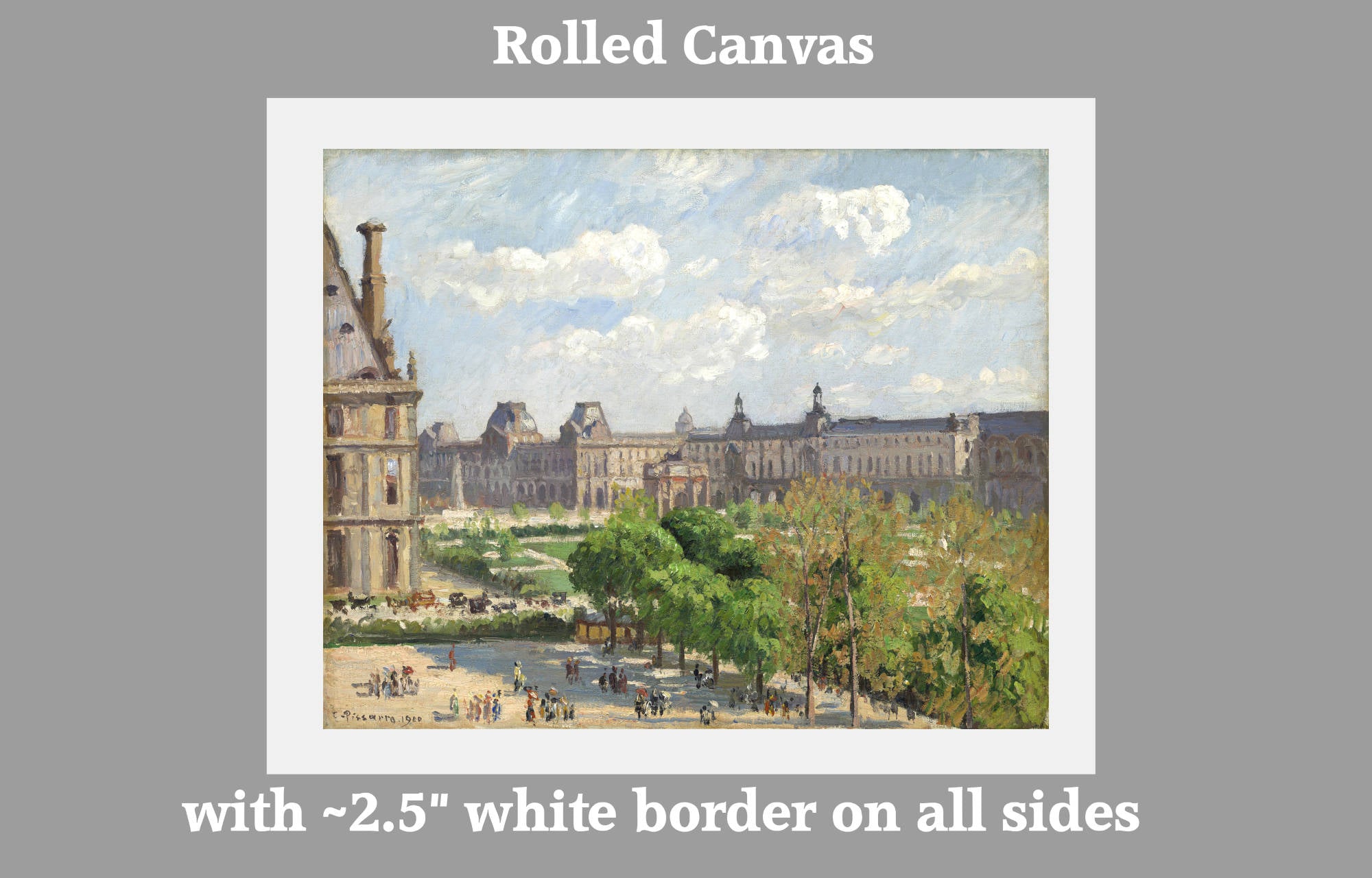 Place du Carrousel, Paris (1900) by Camille Pissarro – Fine Art Prints