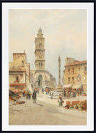 Karl Kaufmann Print, Square in Capua in Italy