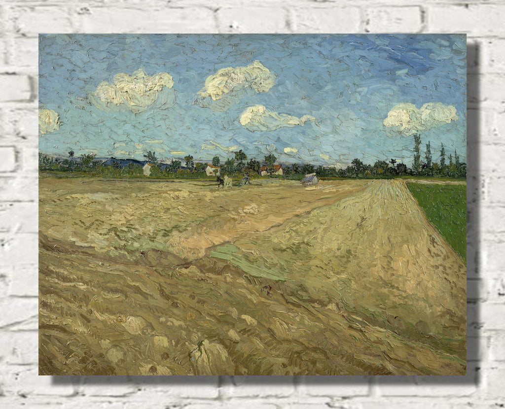 Ploughed fields ('The furrows') (1888) by Vincent van Gogh
